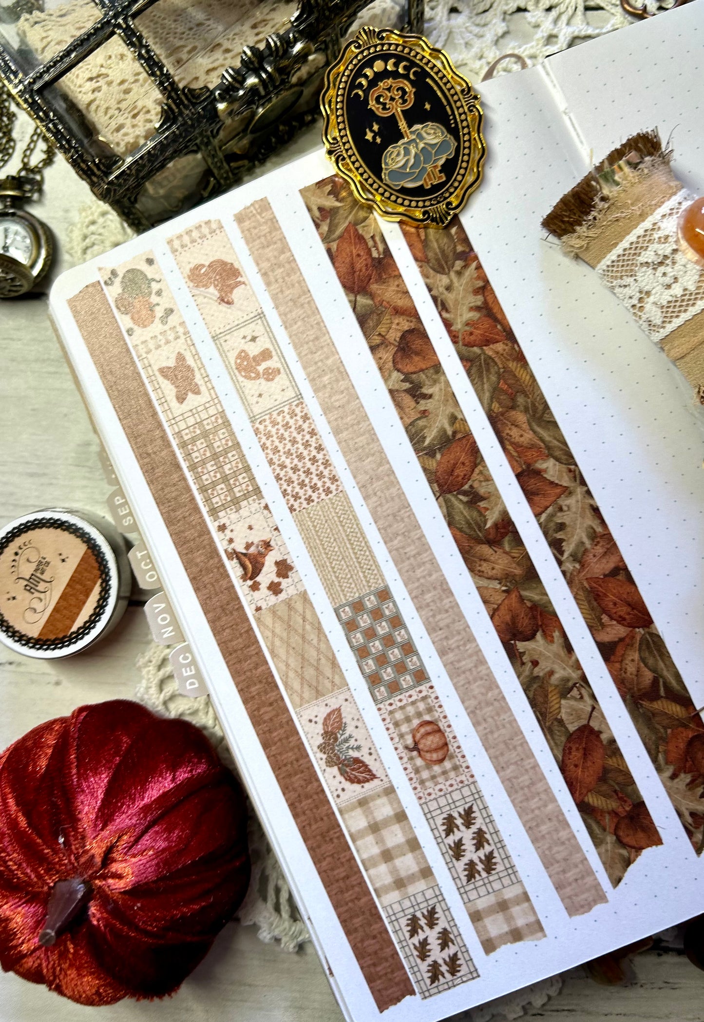 Autumn Quilt Washi Tape (15mm)