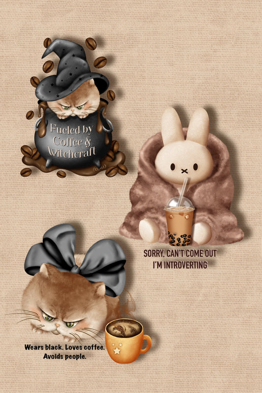 Introverting Die Cut Sticker