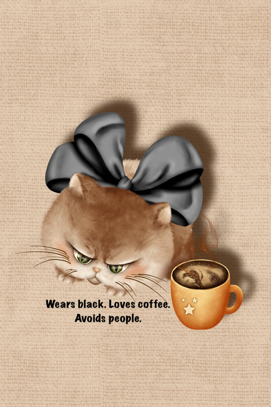 Avoid People Die Cut Sticker