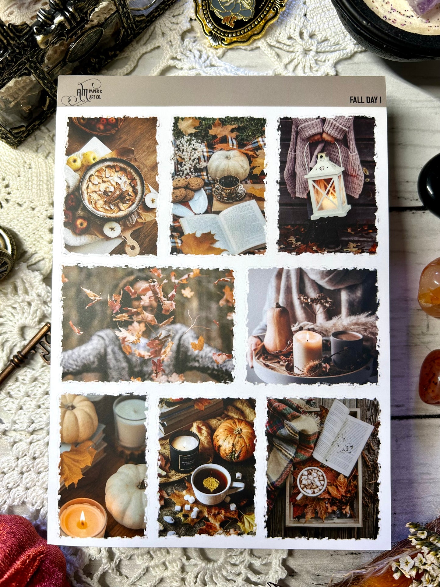 Fall Day Photo Stickers