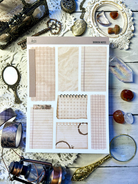 Bookish Notes Stickers (5"x7")