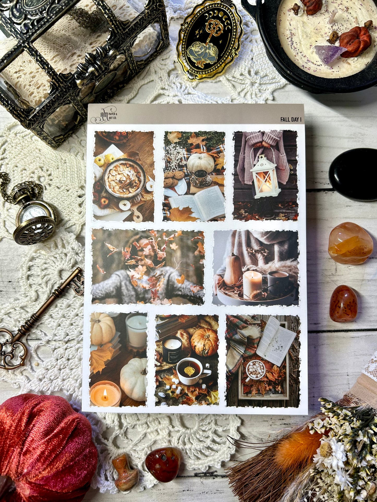 Fall Day Photo Stickers