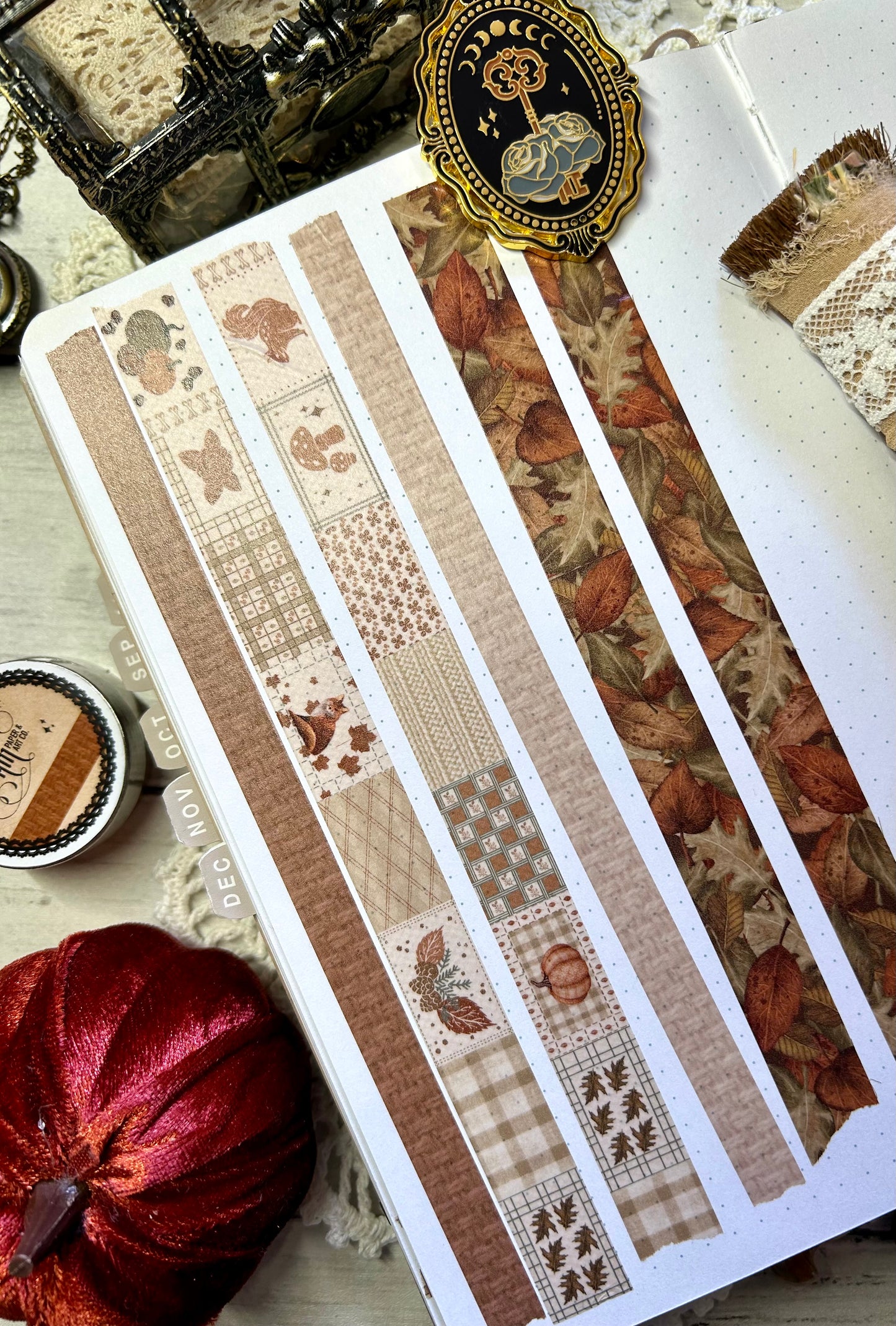 Autumn Quilt Washi Tape (15mm)