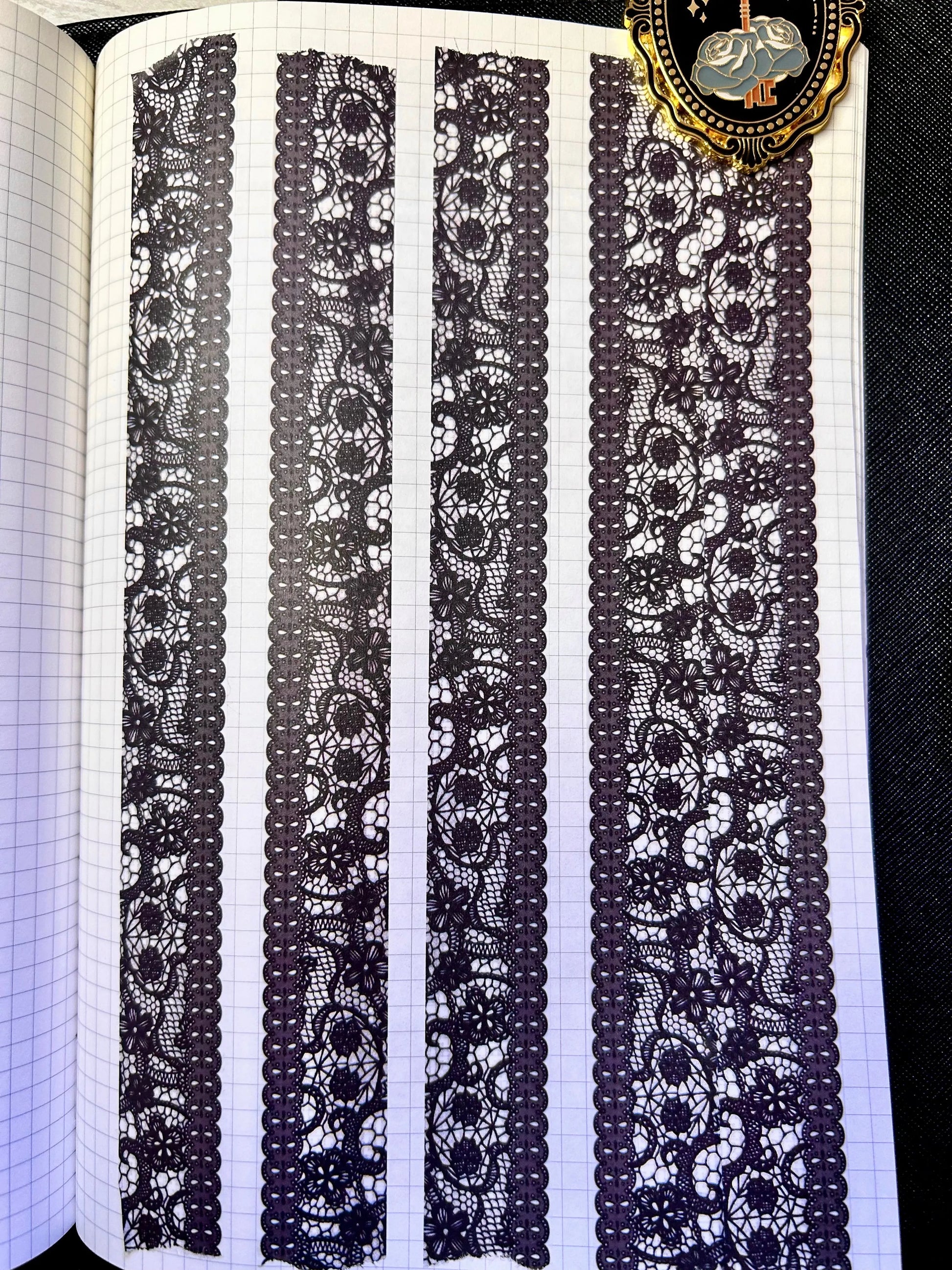 Black Lace Washi Tape