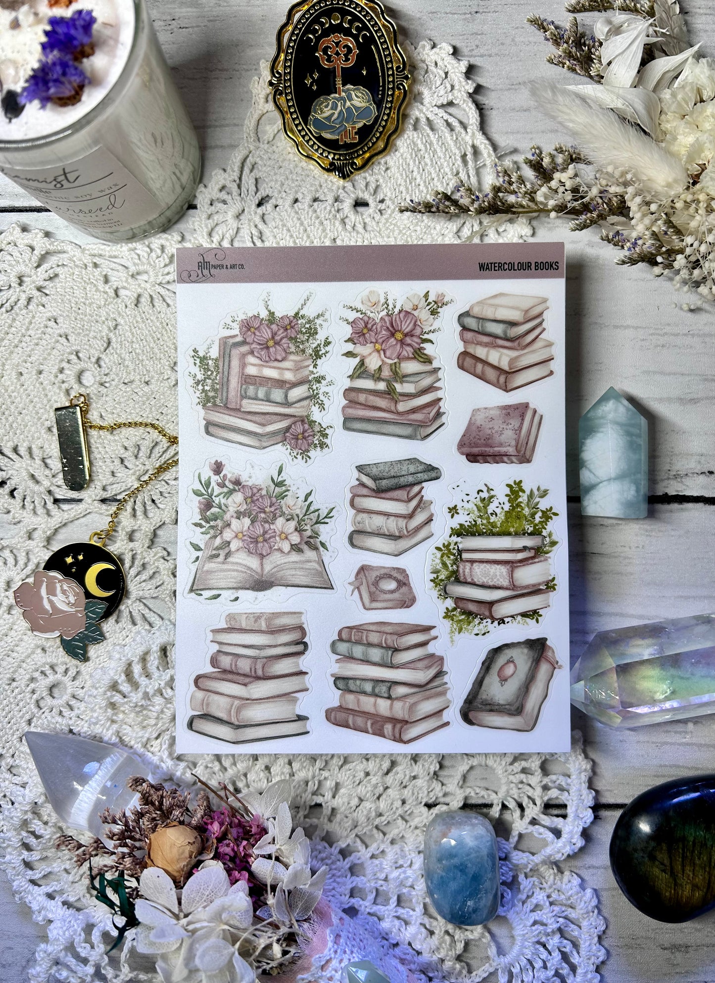 Watercolour Books I Stickers