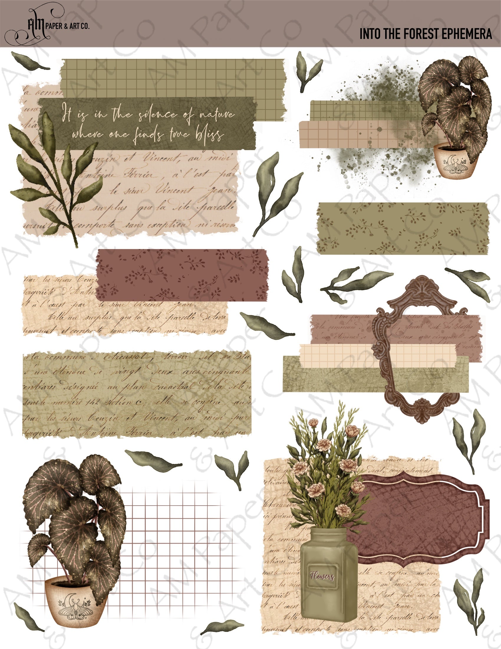 Into the Forest Ephemera Stickers