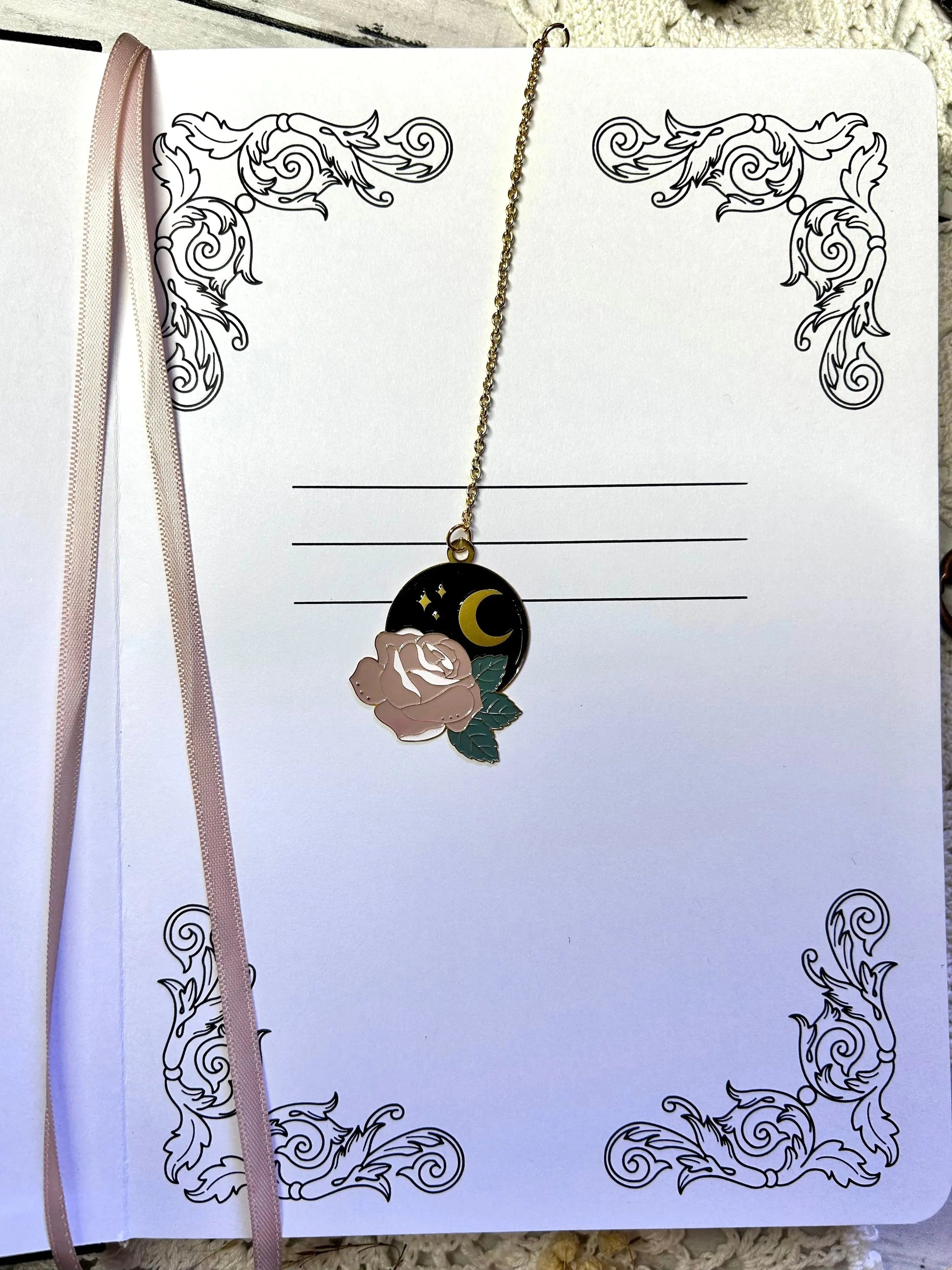 Enchanted Garden Enamel Bookmark