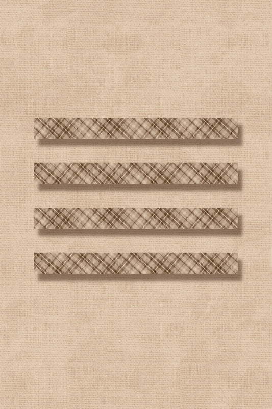 Bookish Plaid Washi Tape (15 mm)