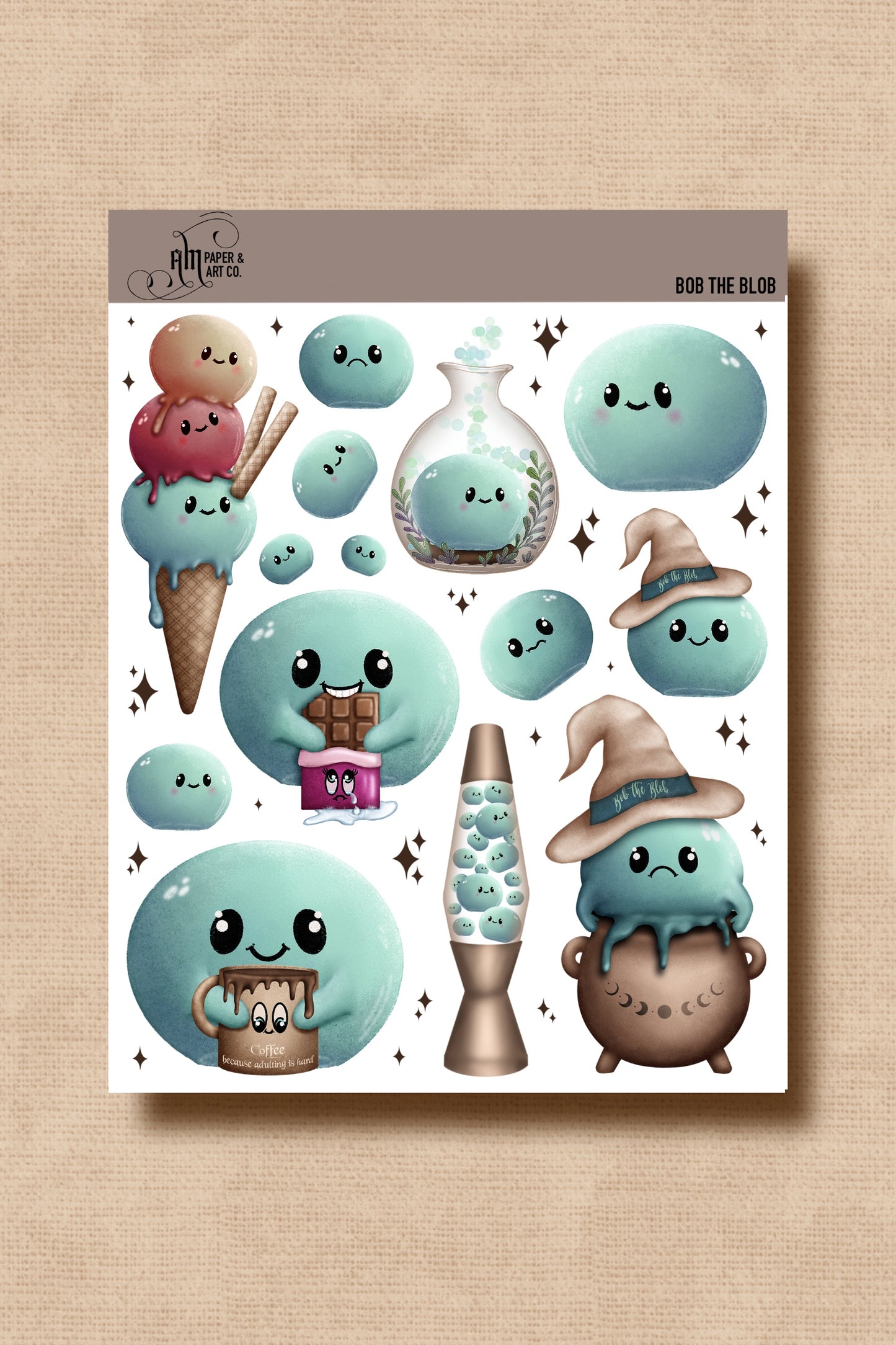 PRINTABLE: Bob the Blob Kids' Sticker Sheet