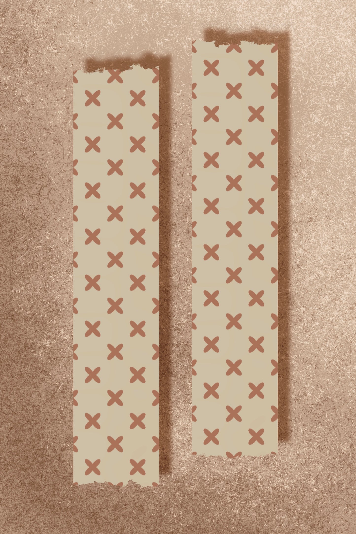 Beige Grunge with Xs Washi Tape (15 mm)