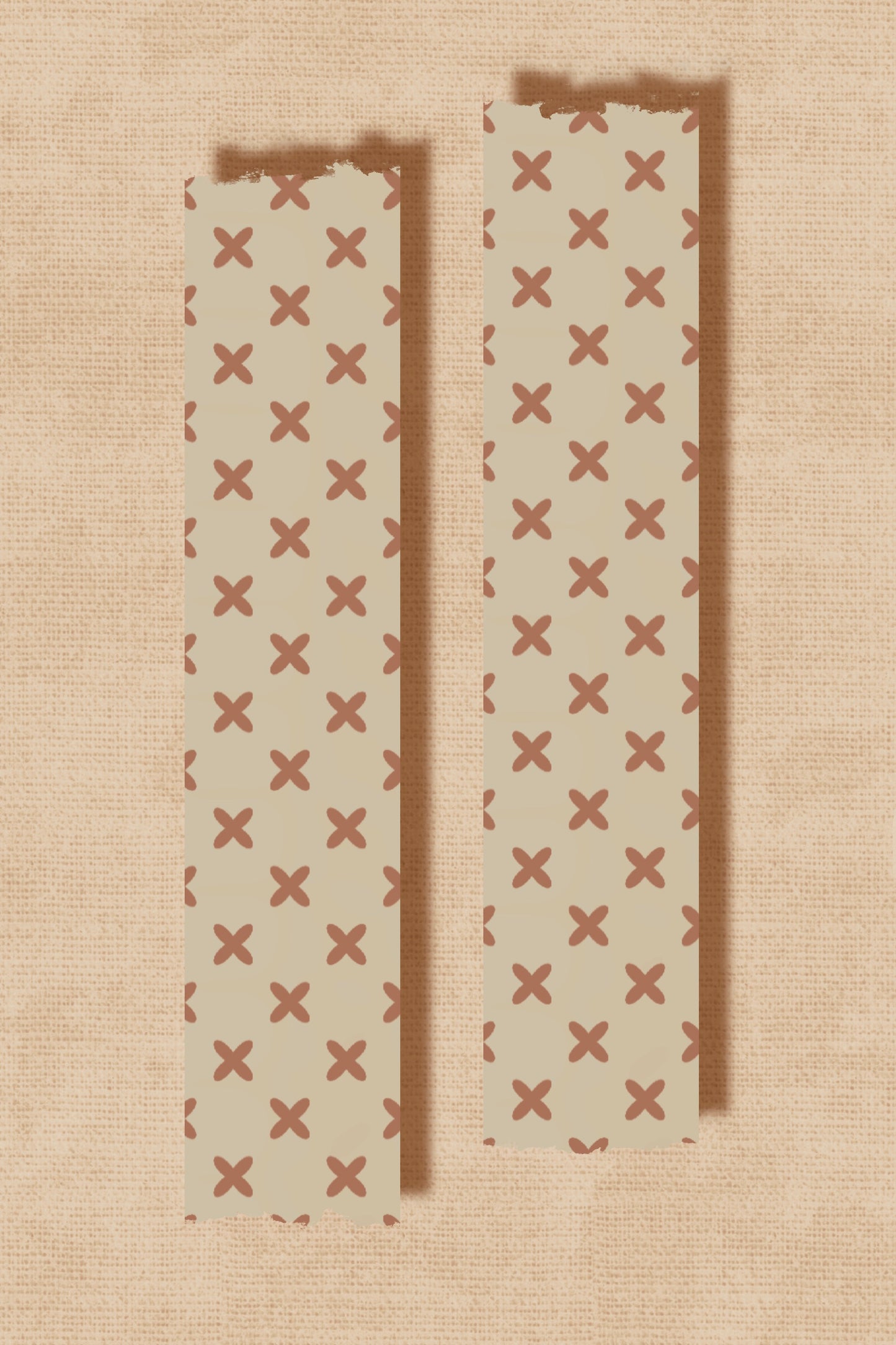 PREORDER: Beige Grunge with Xs Washi Tape (15 mm)