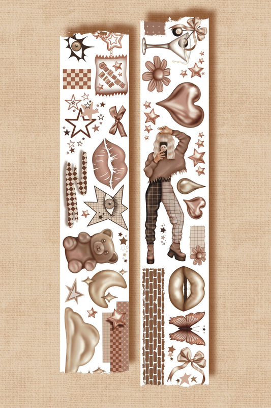 Basic Beige Grunge (Kiss-cut) PET Tape