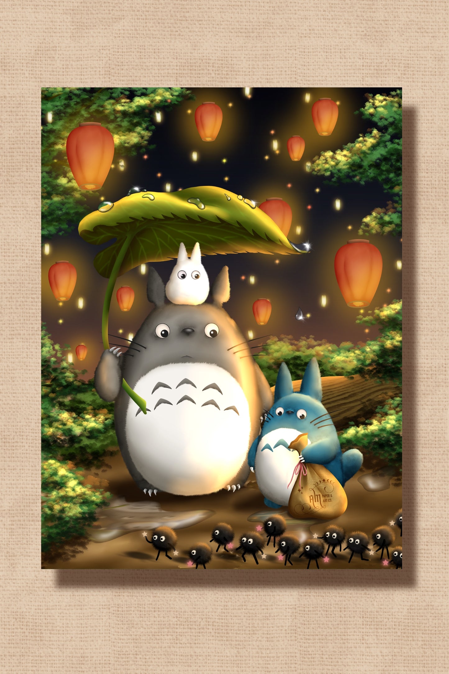 Totoro (Fanart) Art Print/Postcard