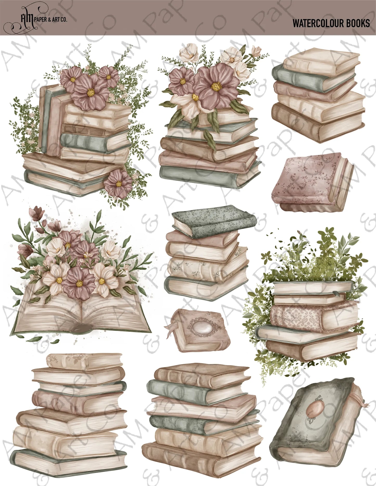 Watercolour Books I Stickers