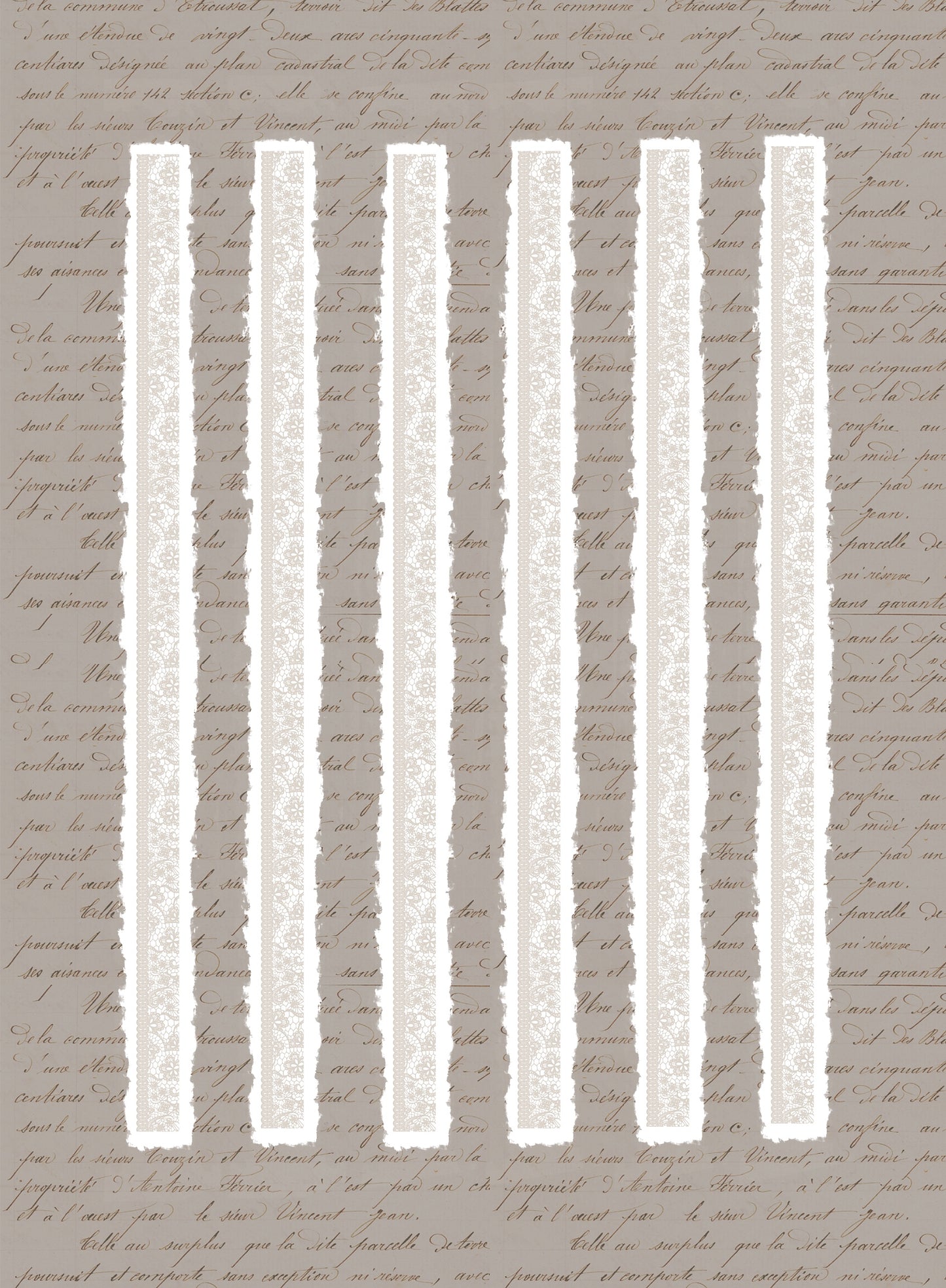 Taupe Lace Washi Tape