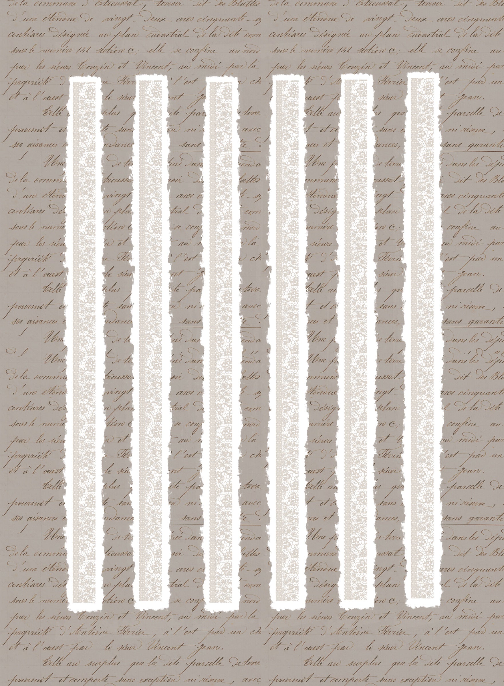 Taupe Lace Washi Tape