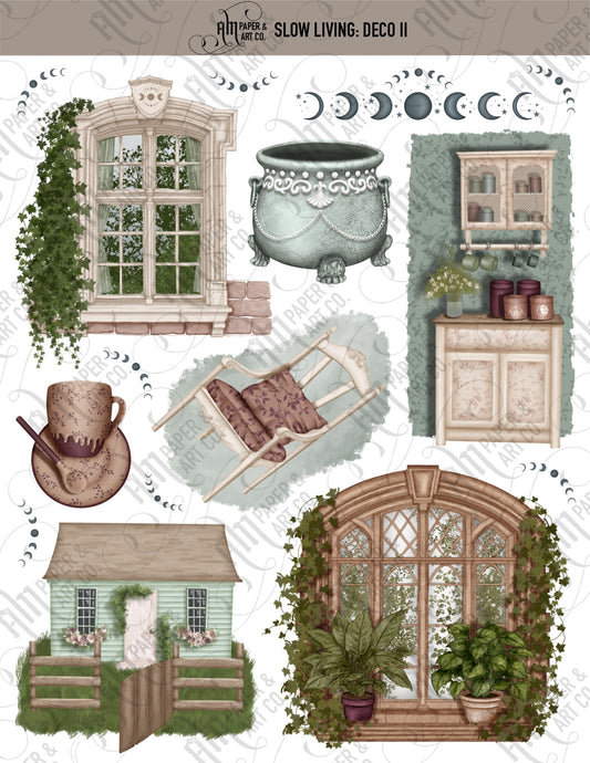Slow Living II Stickers
