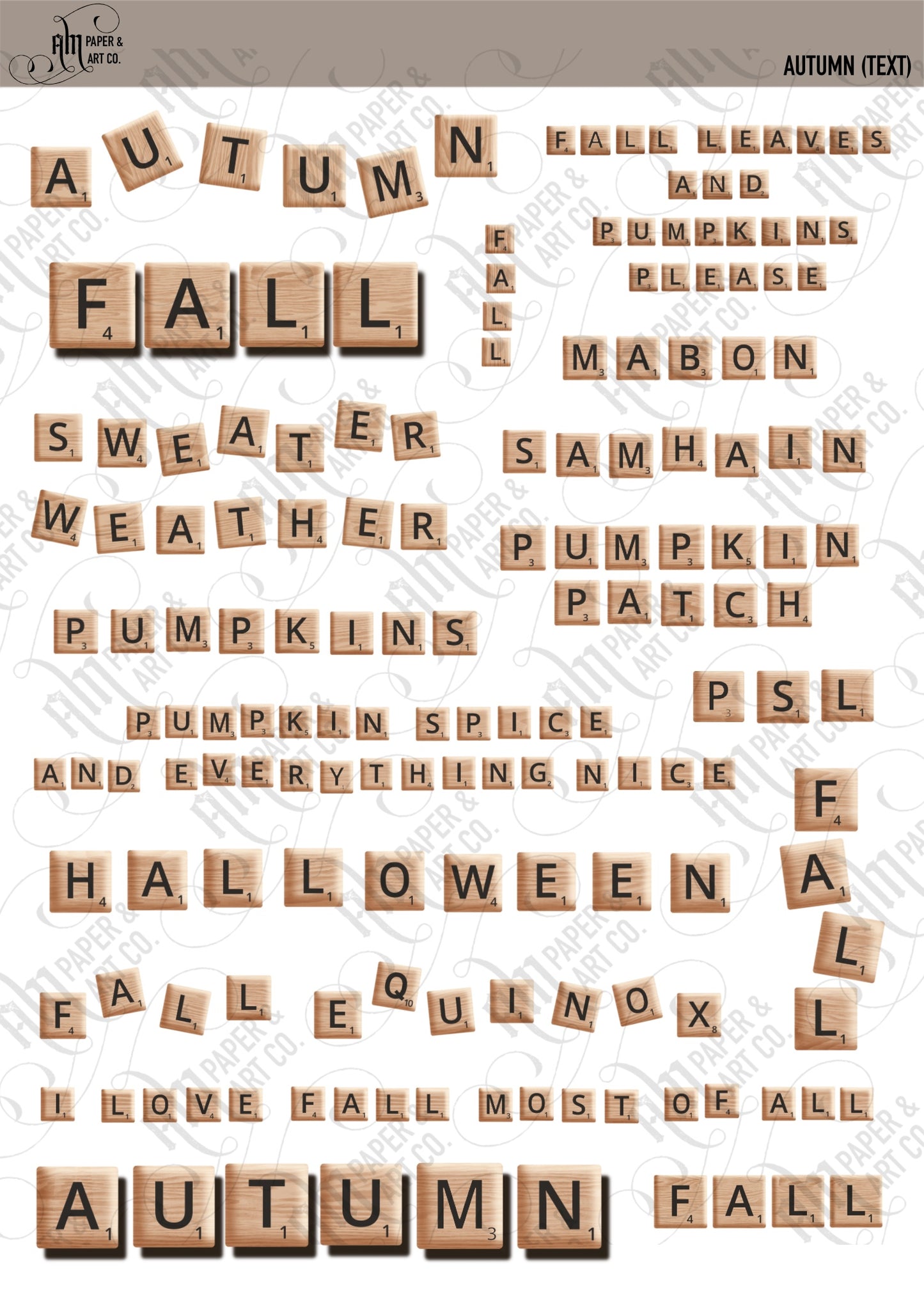 Autumn Text - Oopsie