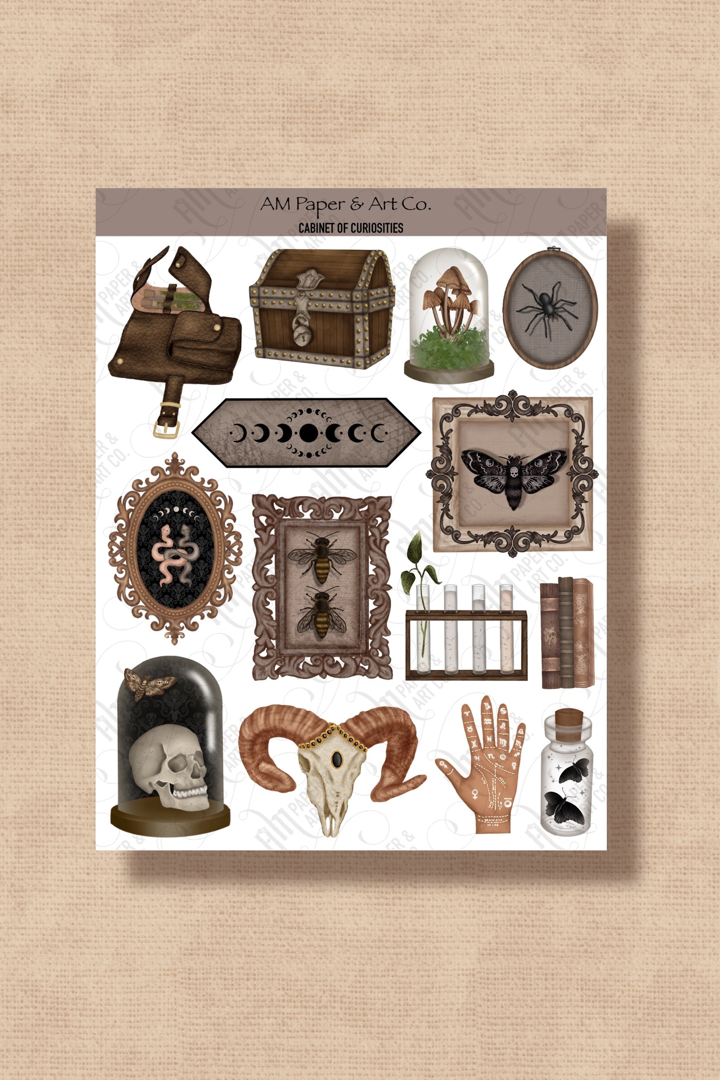 PRINTABLE: Cabinet of Curiosities Printable Stickers