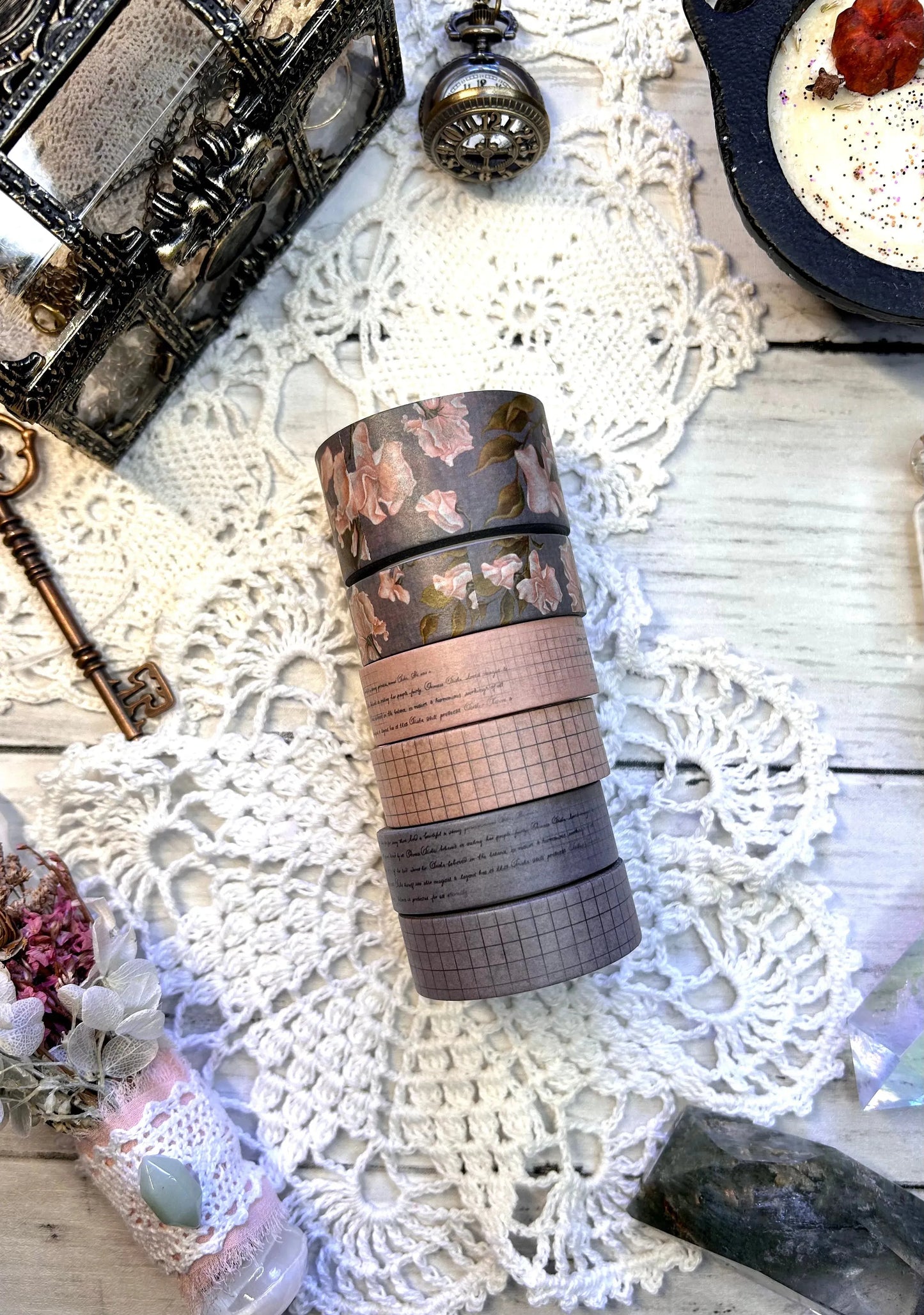 Distressed Grid Washi Tape