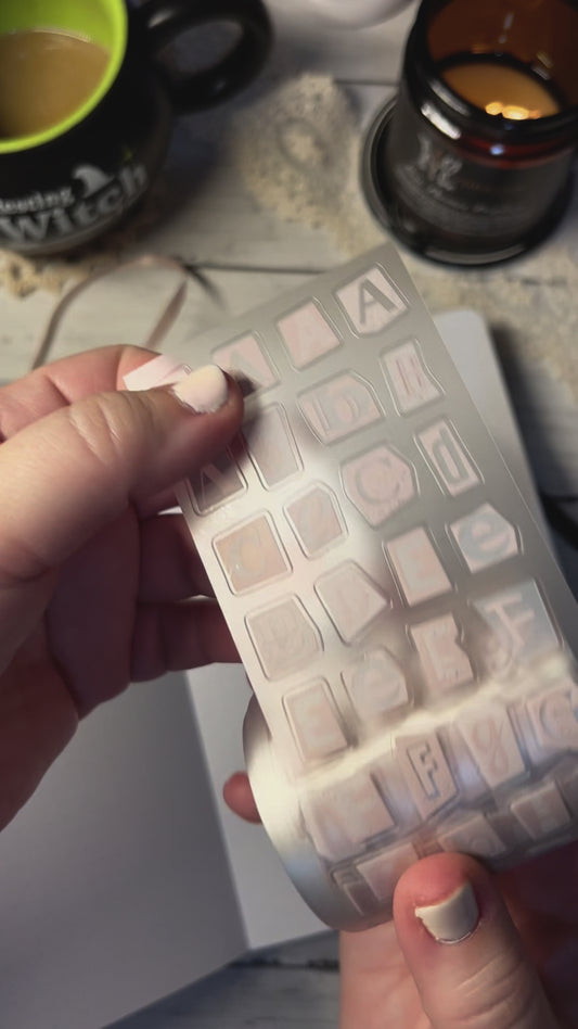 Retro Zine Letters (Kiss-cut) PET Tape