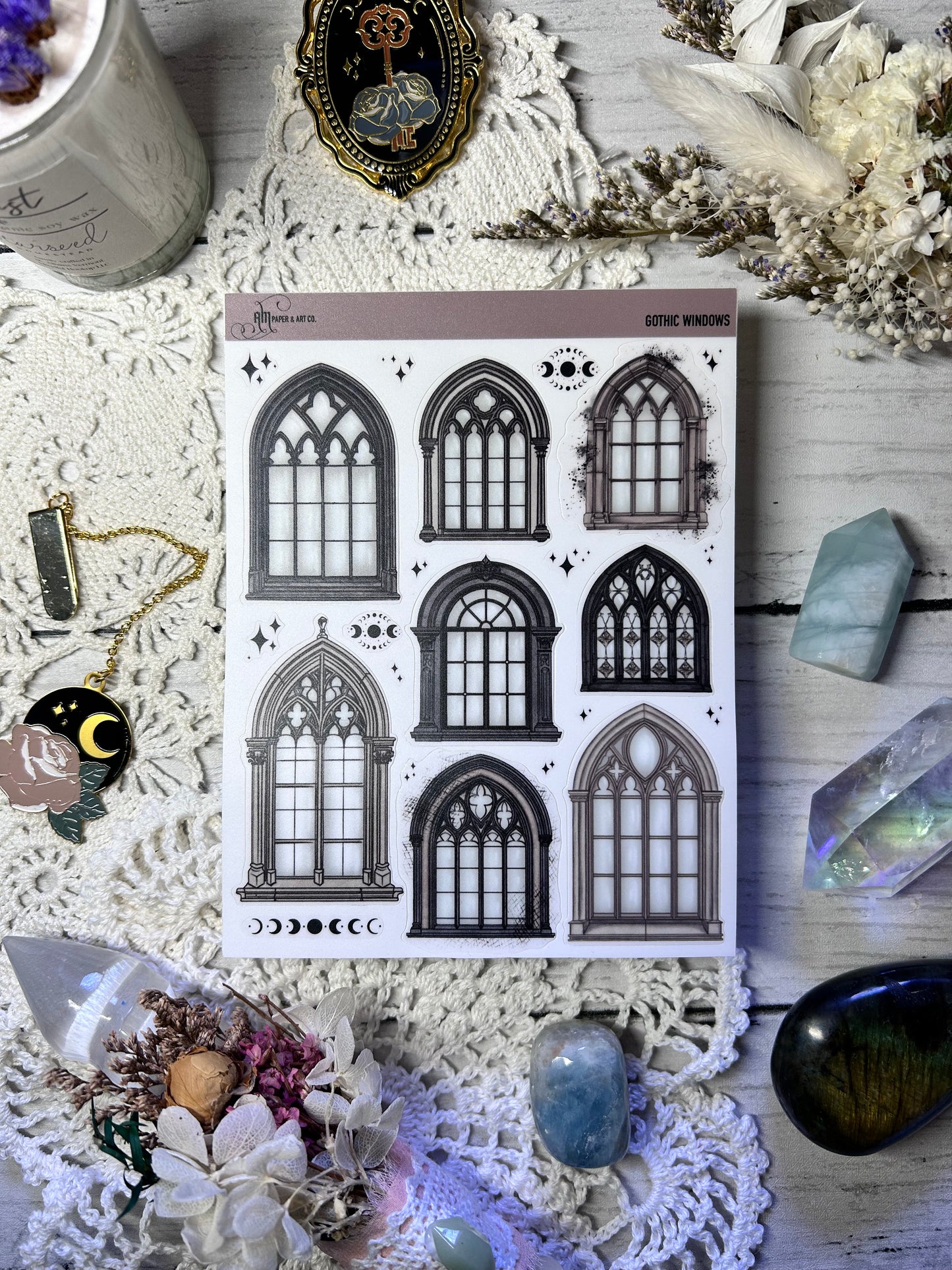 Gothic Windows Stickers