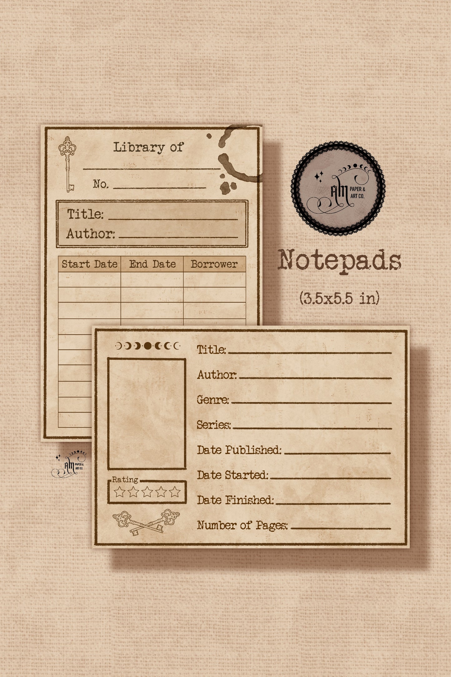 Book Review Notepad