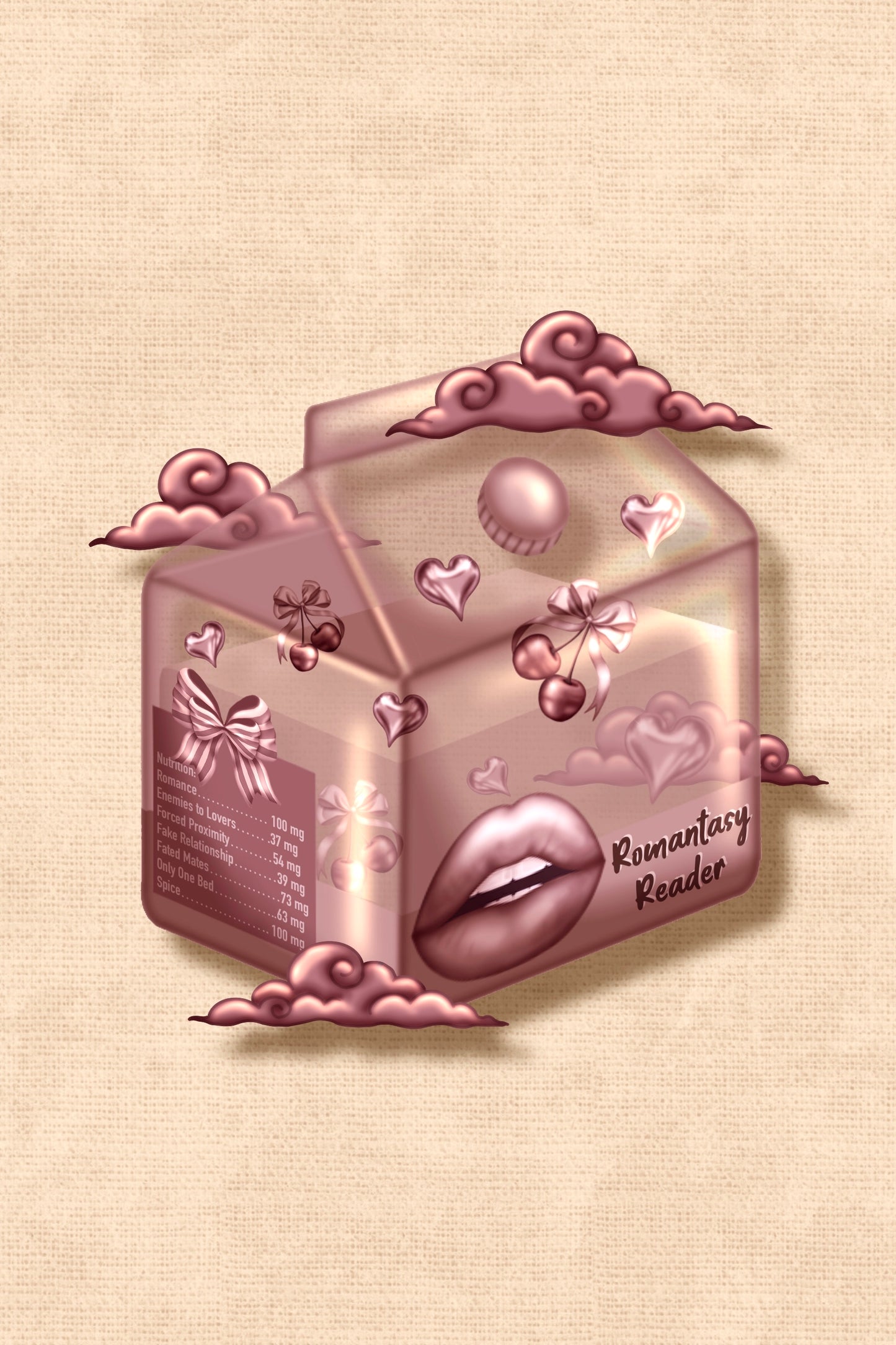 Romantasy Reader Die Cut Sticker (ships in 1-2 weeks)