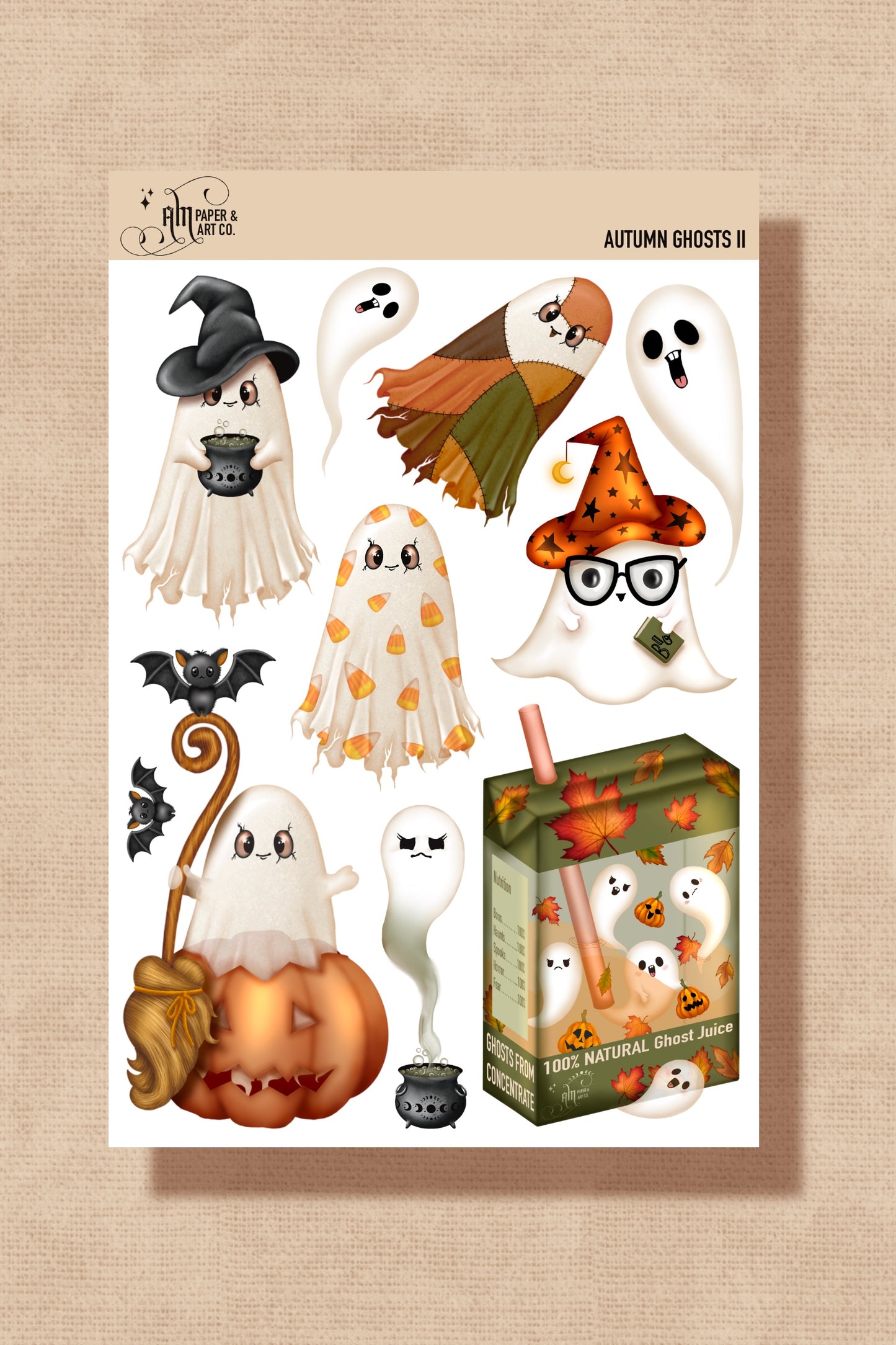Autumn Ghosts II Stickers