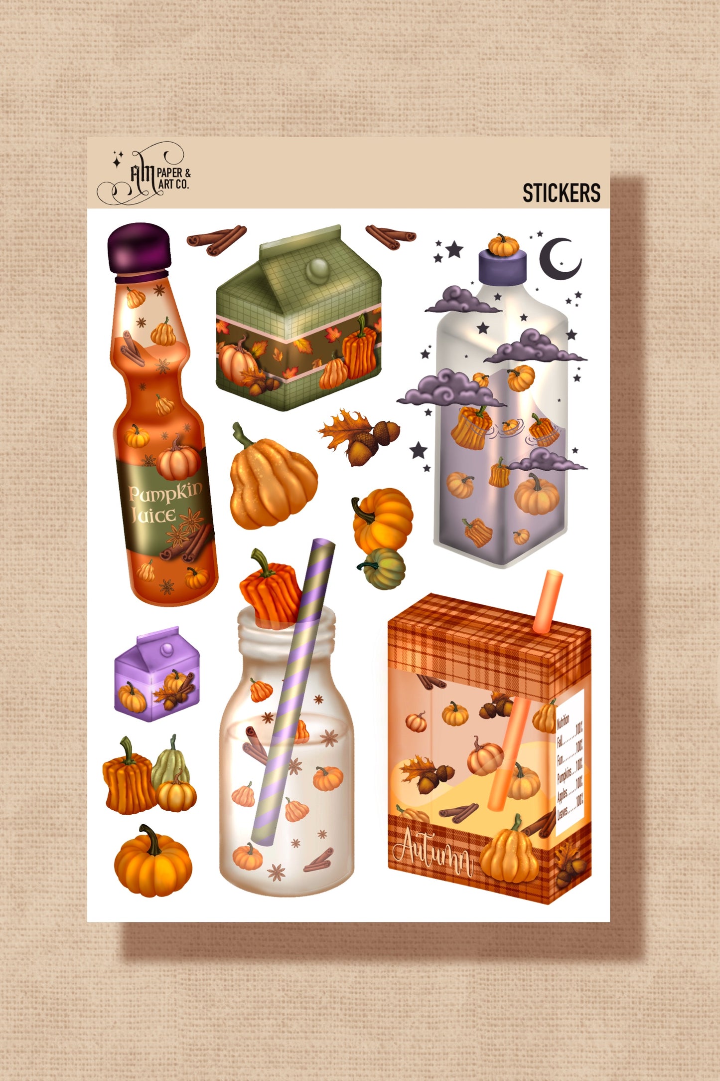 Autumn Drinks Stickers