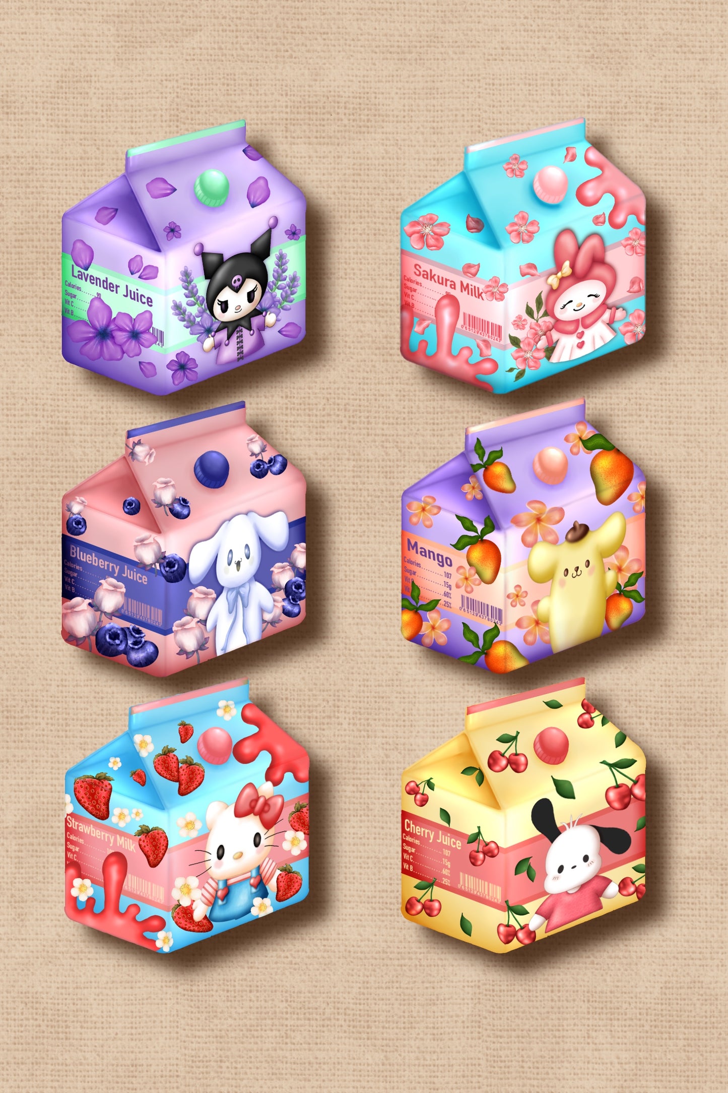 PRE-ORDER Juice Box (K) Die Cut Sticker (ships in 4-6 weeks)