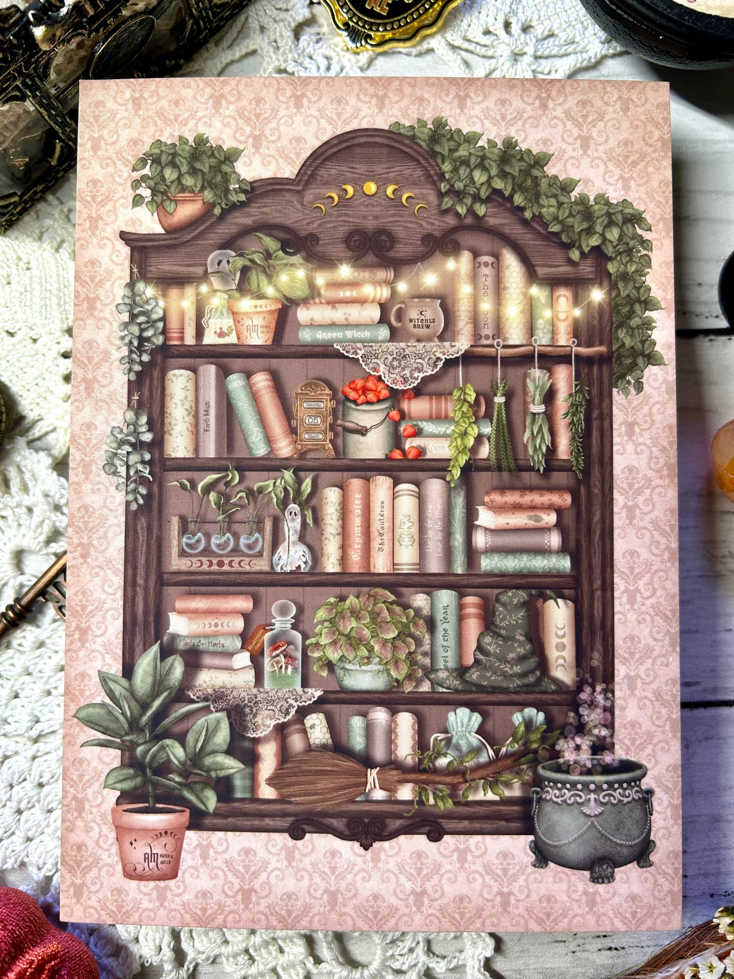 My Bookshelf Art Print/Postcard