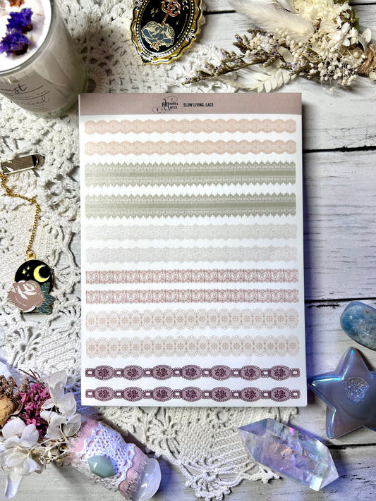 Slow Living: Lace Washi Stickers