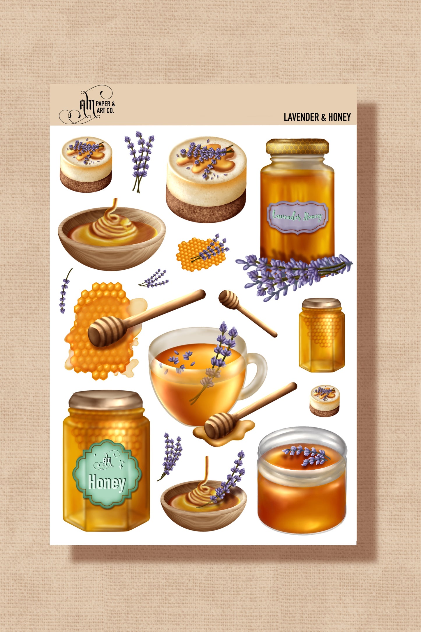 PRE-ORDER Lavender & Honey Stickers (Ships in 4-6 weeks)