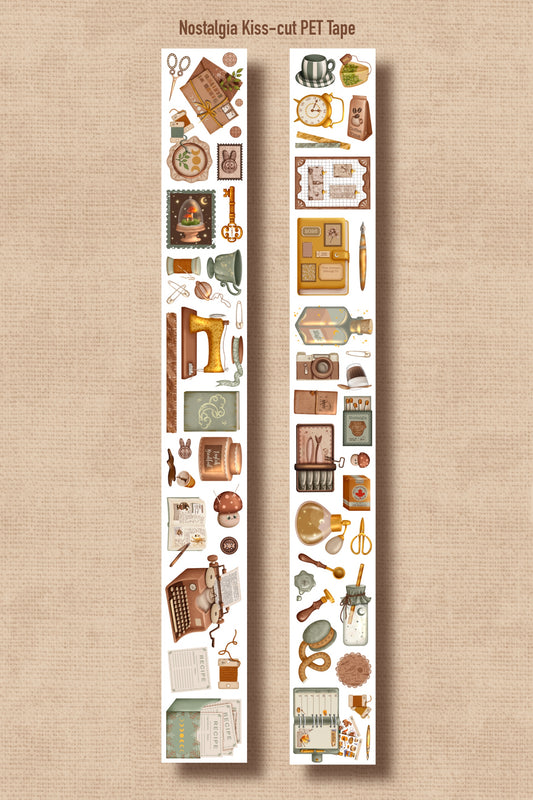 US: Nostalgia (Kiss-cut) PET Tape - Gold Foil