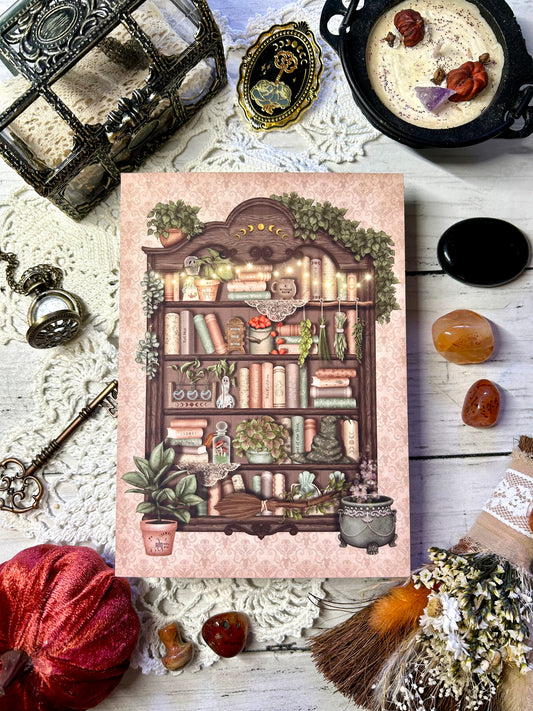 My Bookshelf Art Print/Postcard