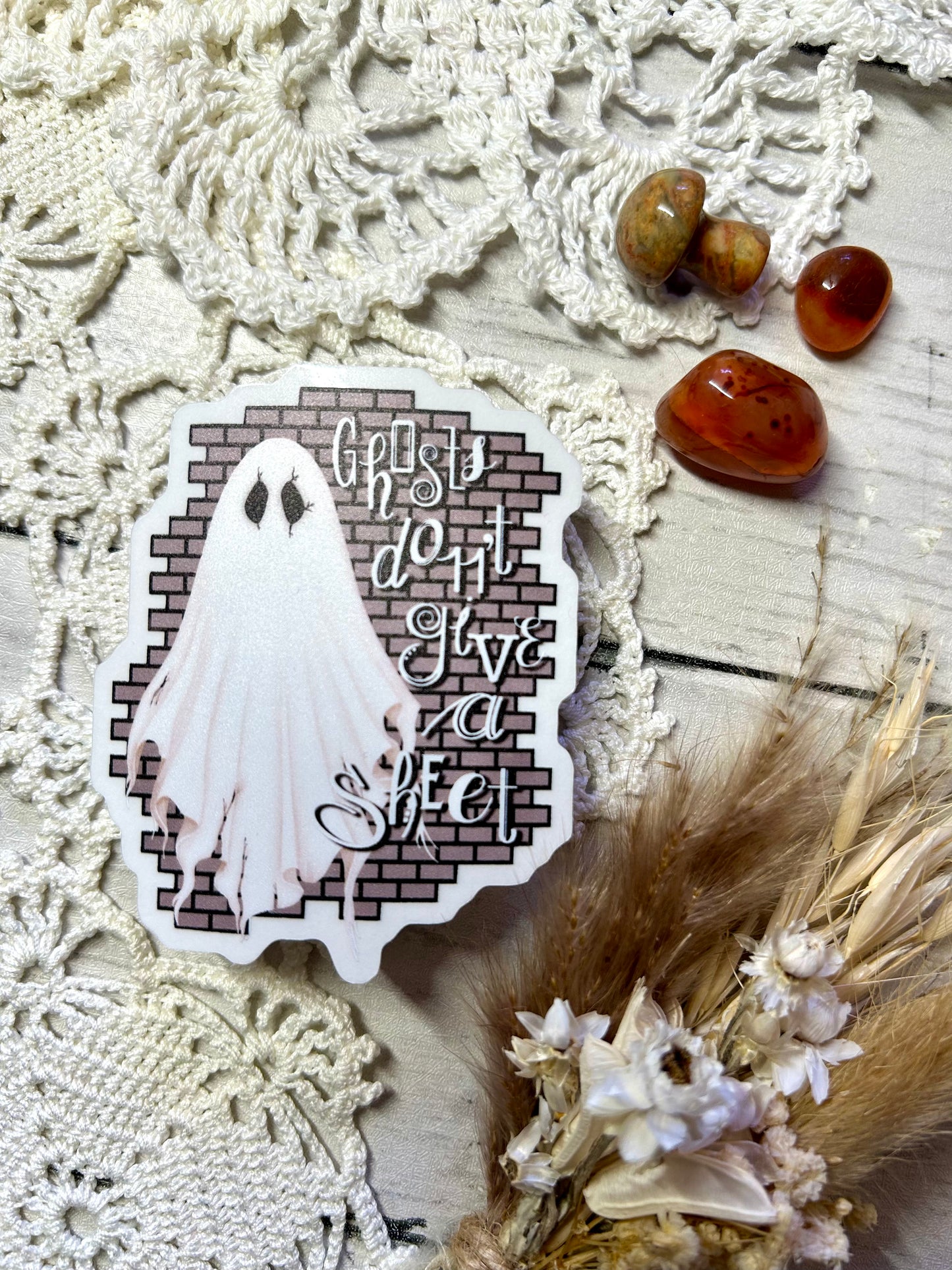 Ghosts Don't Give a Sheet Die Cut Sticker