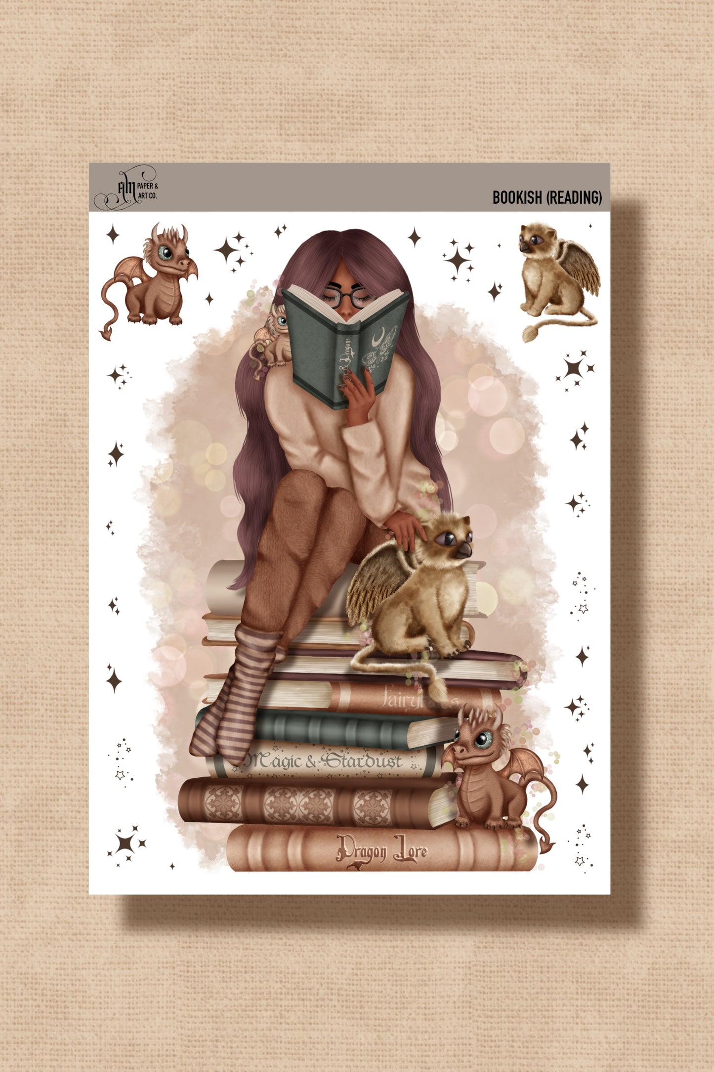 Bookish (Reading) Stickers (5"x7")