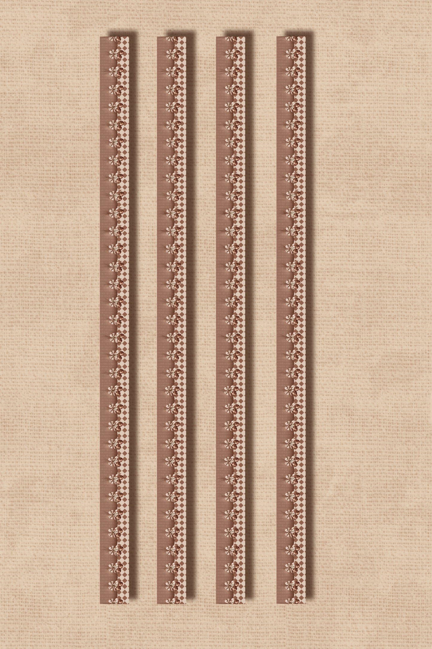 Cherry Ribbon Washi Tape (15 mm) - brown