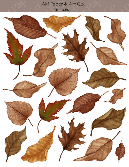 Fall Leaves Stickers