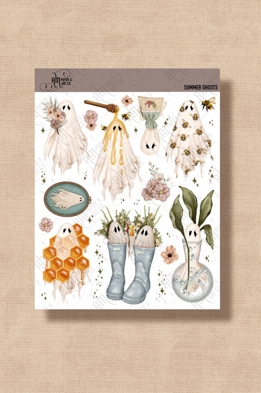 Summer Ghosts Stickers