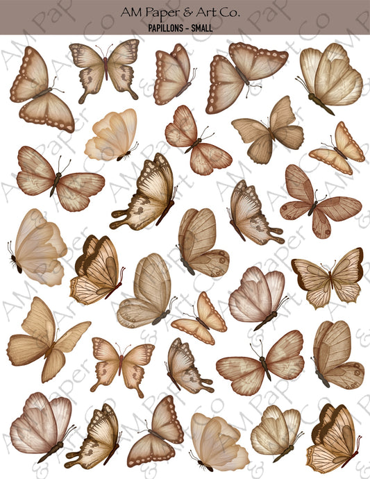 Papillons (small) Printable Stickers
