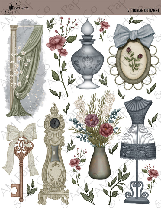 Victorian Cottage I Stickers