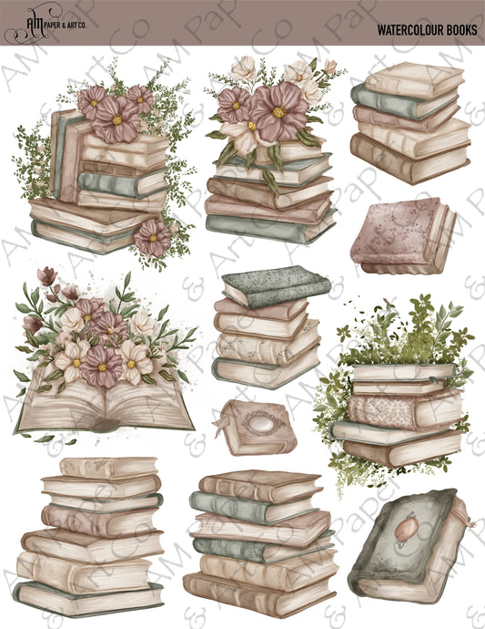 Watercolour Books I Stickers