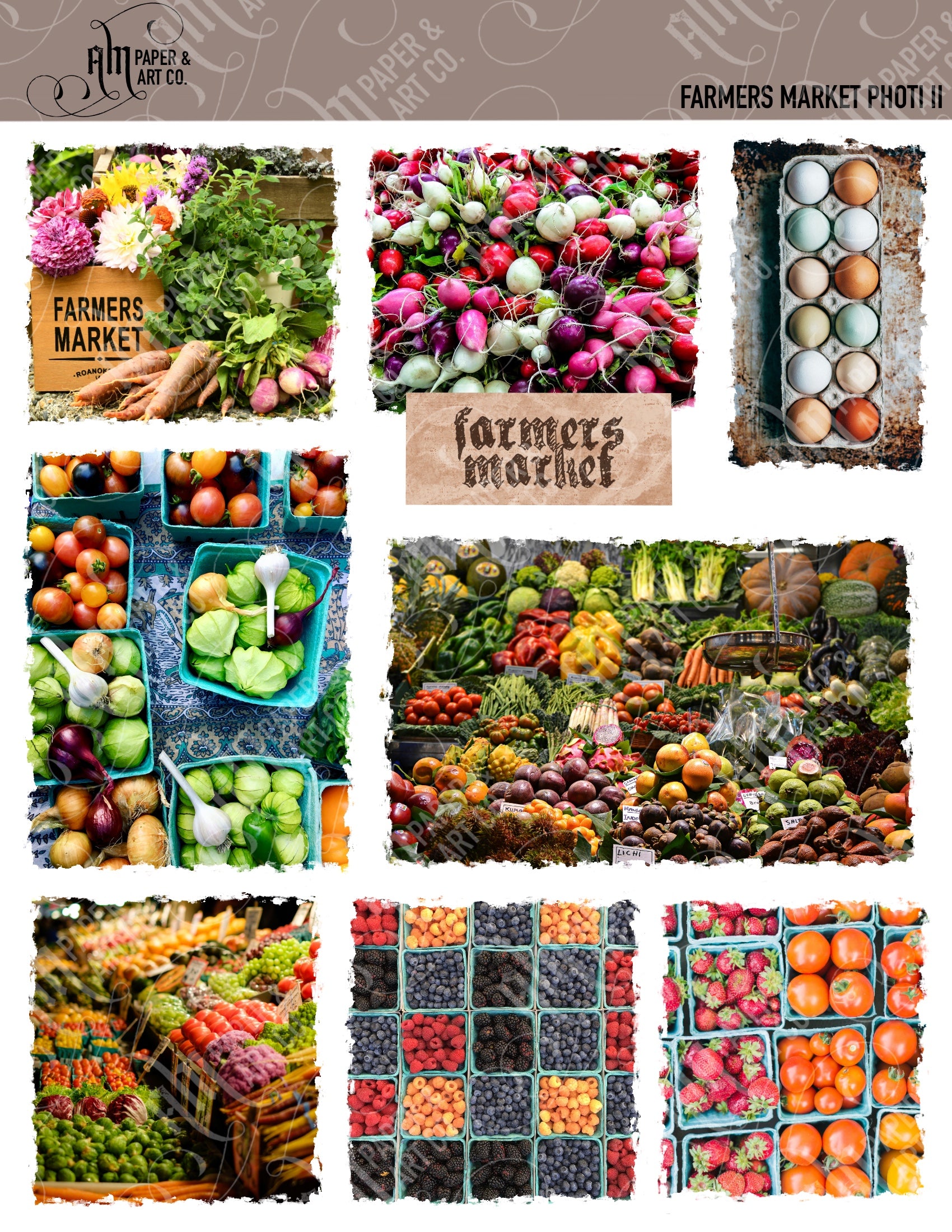 Farmers Market Photo II Stickers