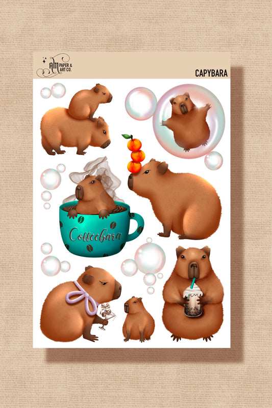 PRE-ORDER Capybara Stickers (Ships in 4-6 weeks)