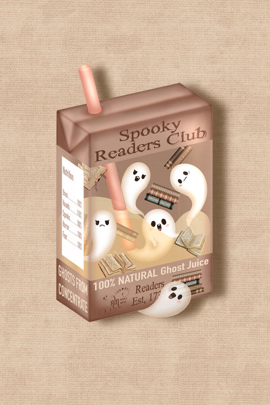 PRE-ORDER Spooky Readers Die Cut Sticker (ships in 4-6 weeks)
