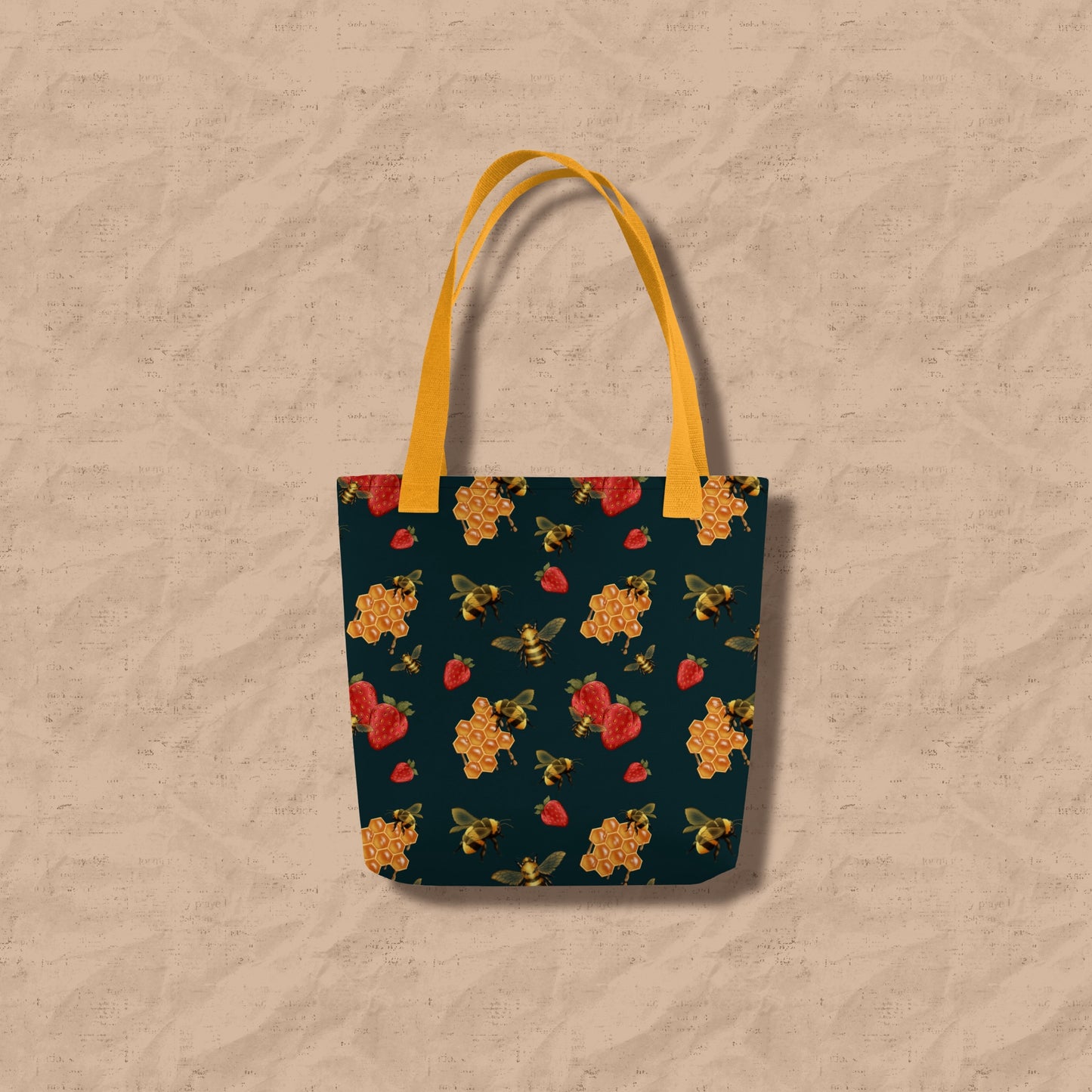 Bees & Berries Tote bag (dark)