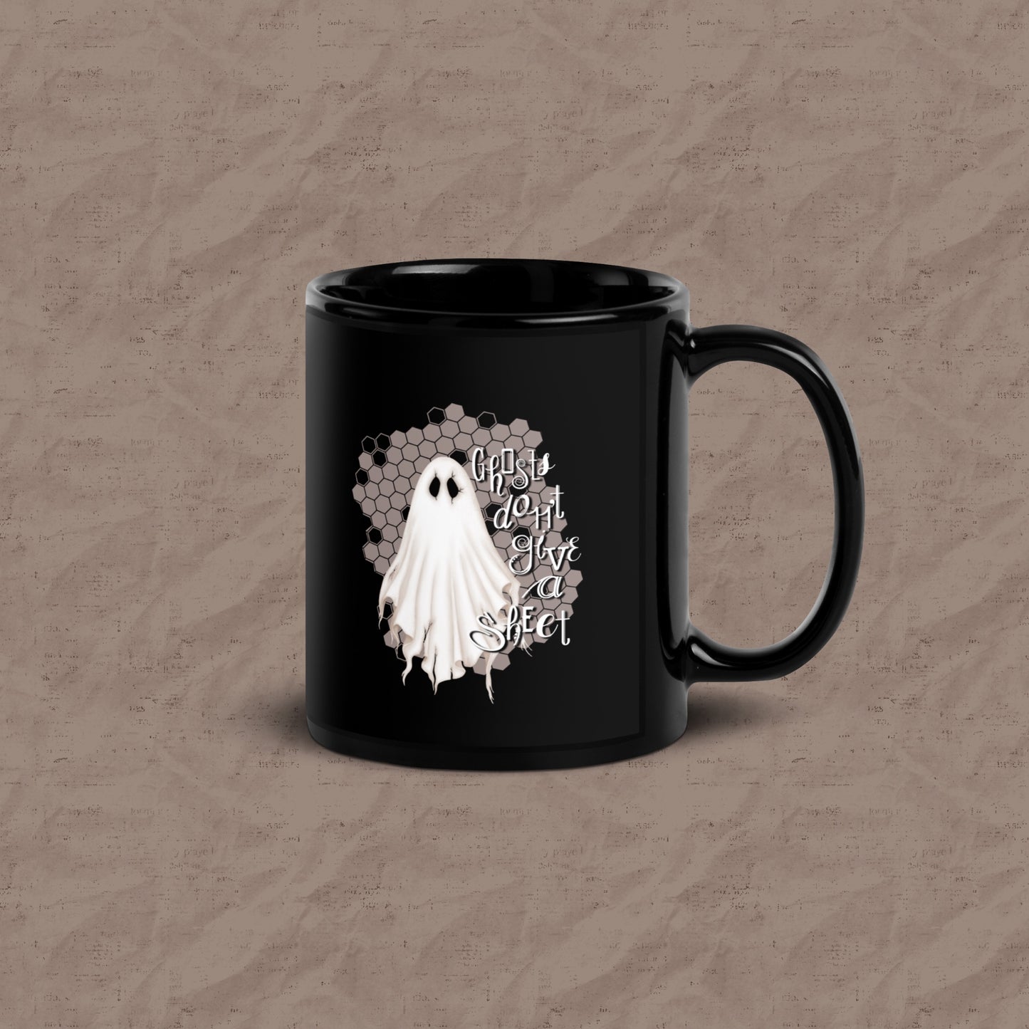 Ghosts Don't Give a Sheet Black Mug