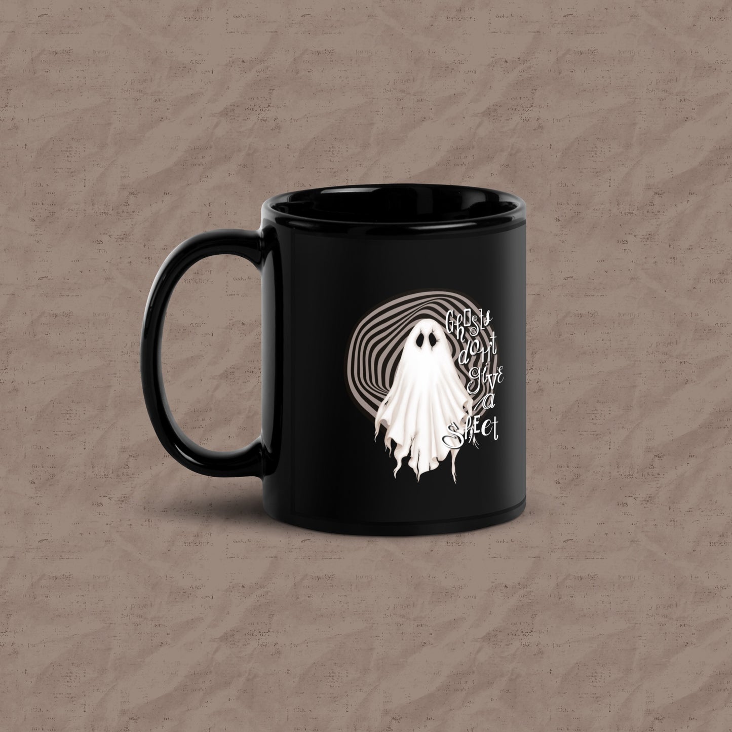 Ghosts Don't Give a Sheet Black Mug